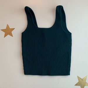 LA Hearts Teal Crop Top